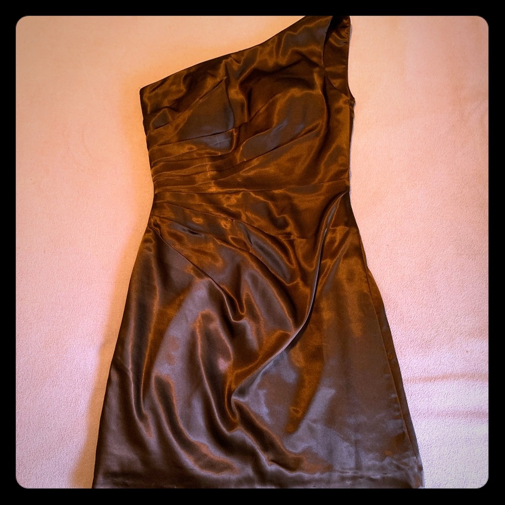 One strap formal dress